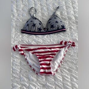 Red, white & blue bikini